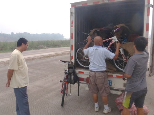 L-R: Bus Driver, Bike Supervisor, and Trusty Guide.